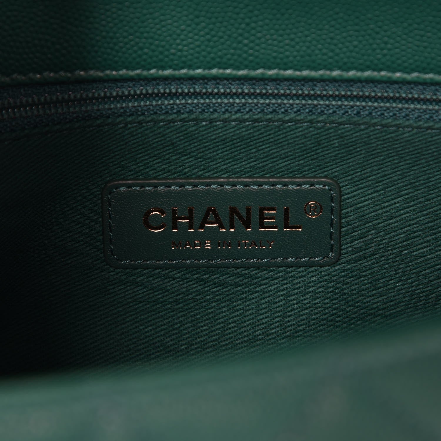 Chanel Caviar Quilted Small Coco Handle Flap Green 6 of 8