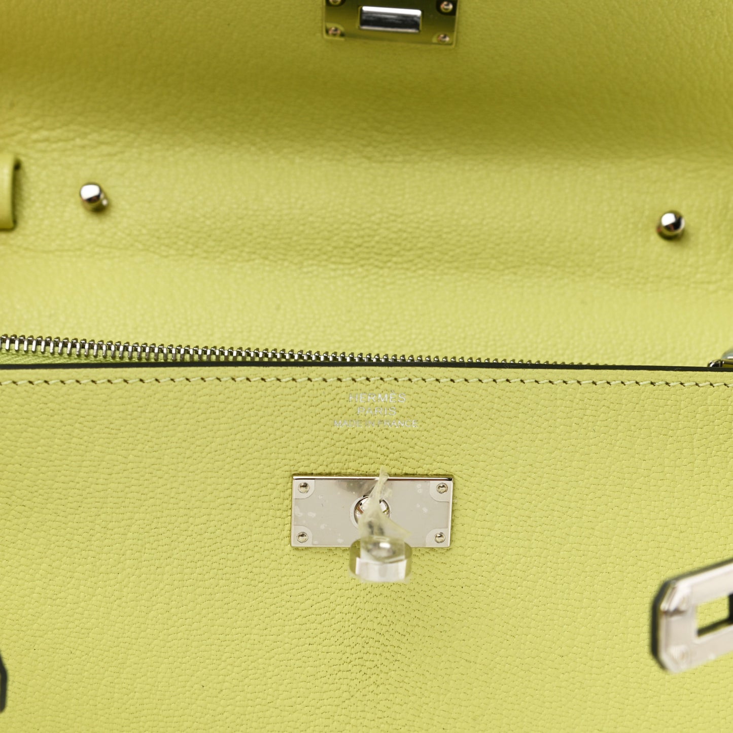 Chevre Mysore Kelly Wallet To Go Jaune Bourgeon