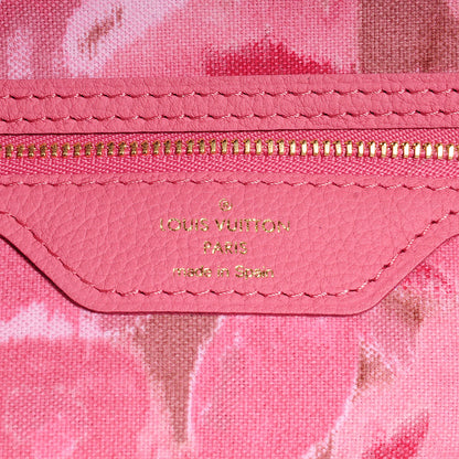 Louis Vuitton Monogram Articles de Voyage Ikat Neverfull MM Rose Velours 6 of 7