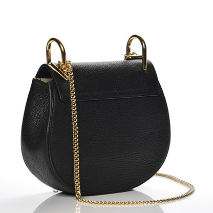 Chloe Grained Lambskin Mini Drew Shoulder Bag Black 3 of 7