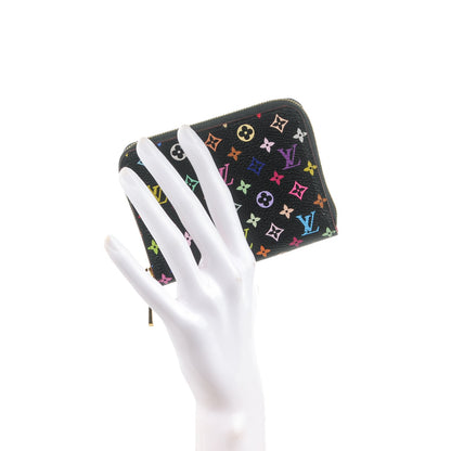 Louis Vuitton Monogram Multicolor Zippy Coin Purse Black Grenade 2 of 7