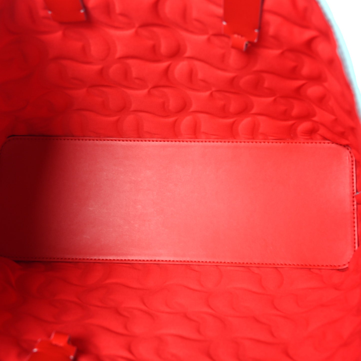 Nappa Embossed Small East West Cabata Tote Mineral