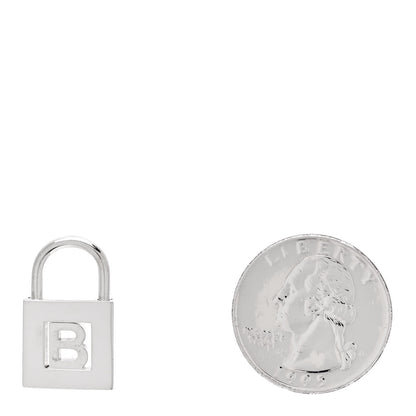 Tiffany Sterling Silver Letter B Lock Charm Pendant 2 of 4