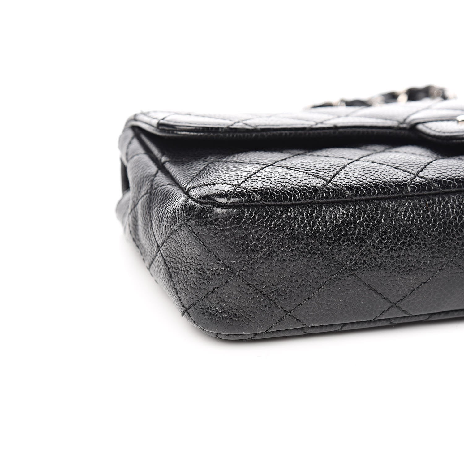 Chanel Caviar Quilted East West Flap Black 9 of 11