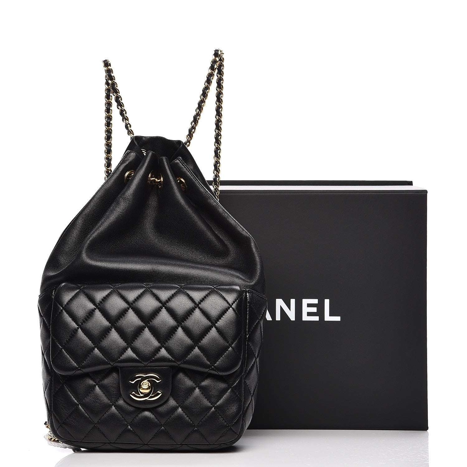 Chanel Lambskin Quilted Small in Seoul Backpack Black 8 of 8