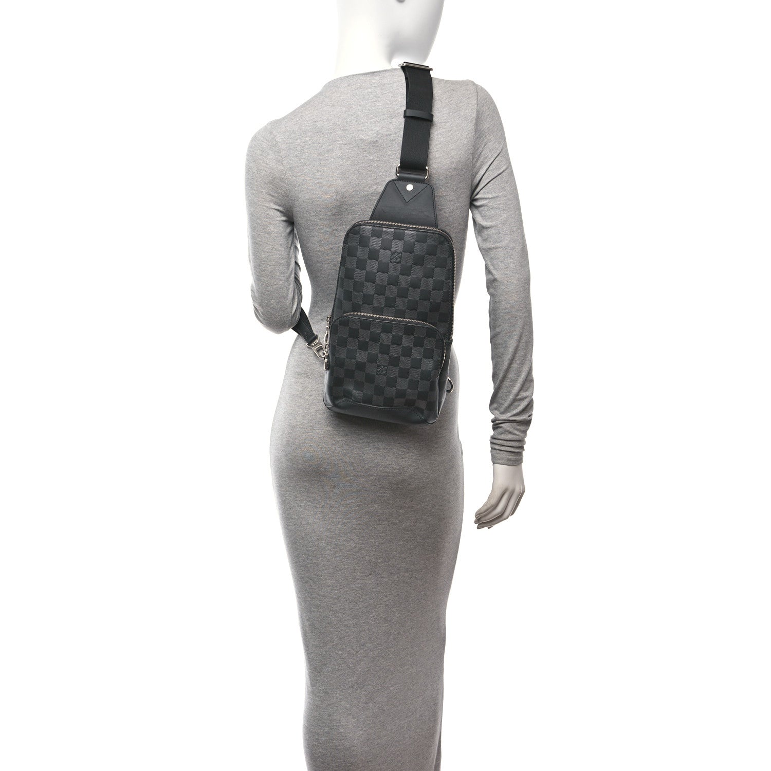 Louis Vuitton Damier Graphite Avenue Sling Bag Onyx Silver 2 of 10