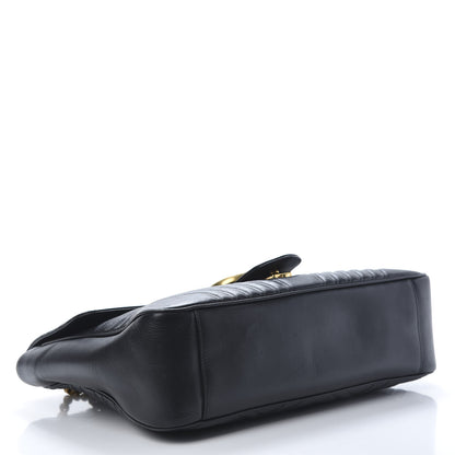Gucci Calfskin Matelasse Large GG Marmont Shoulder Bag Black 4 of 20