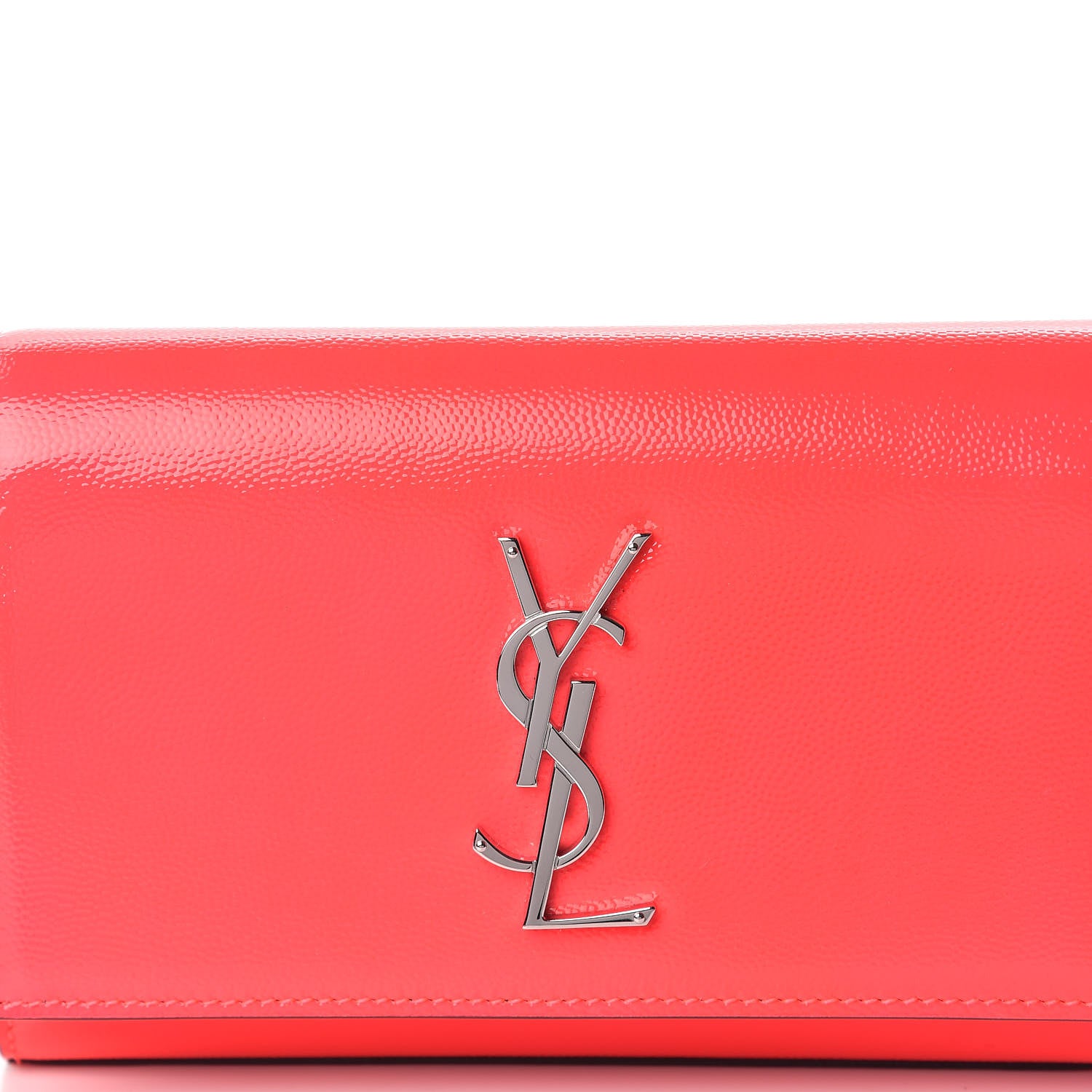 Saint Laurent Grain De Poudre Monogram Kate Belt Bag Neon Pink 9 of 10
