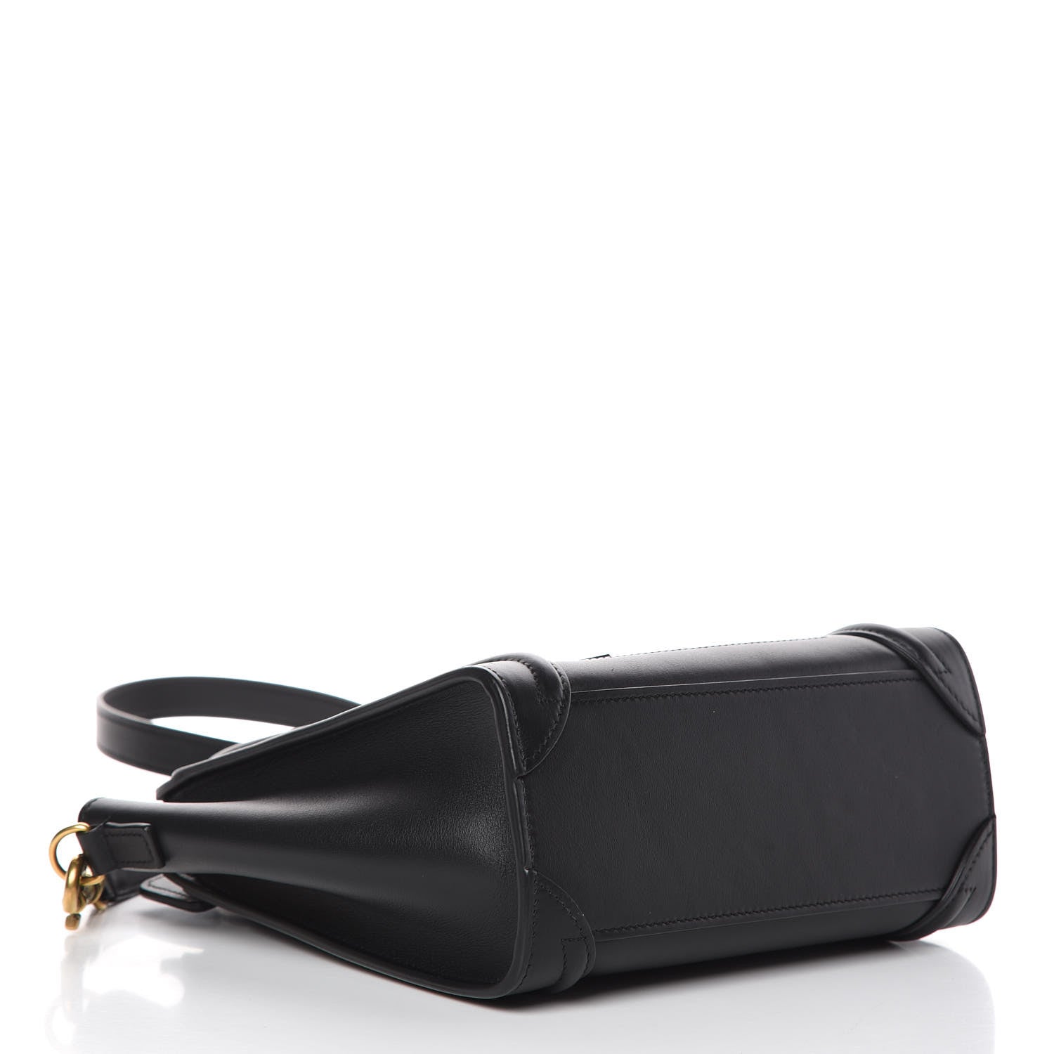 Celine Smooth Calfskin Nano Luggage Black 4 of 9