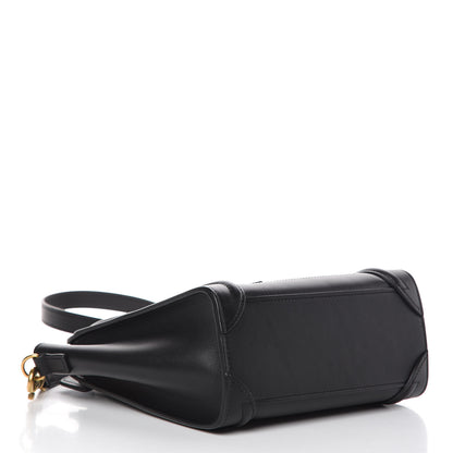 Celine Smooth Calfskin Nano Luggage Black 4 of 9