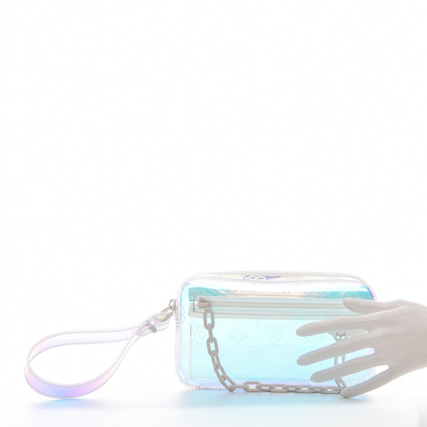PVC Monogram Pochette Volga Iridescent Prism