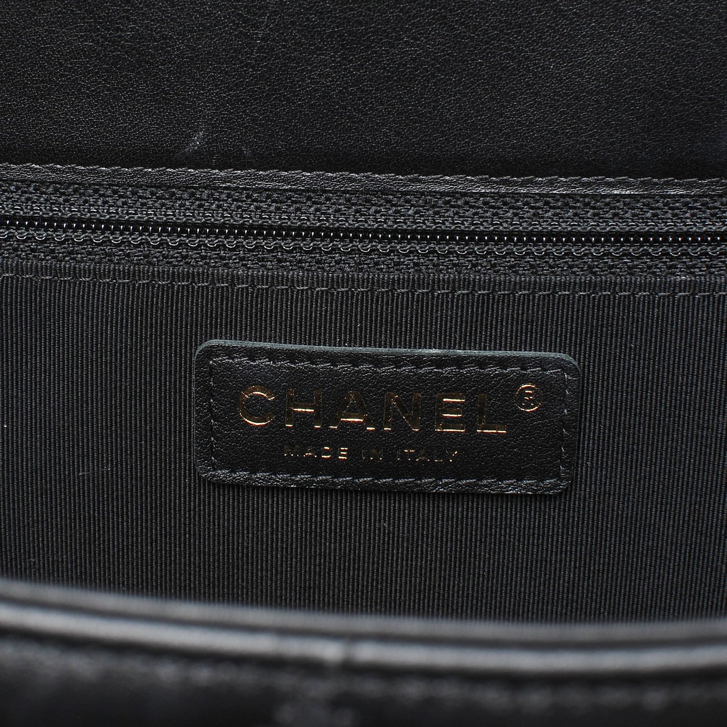 Calfskin Quilted Flap Tote Black