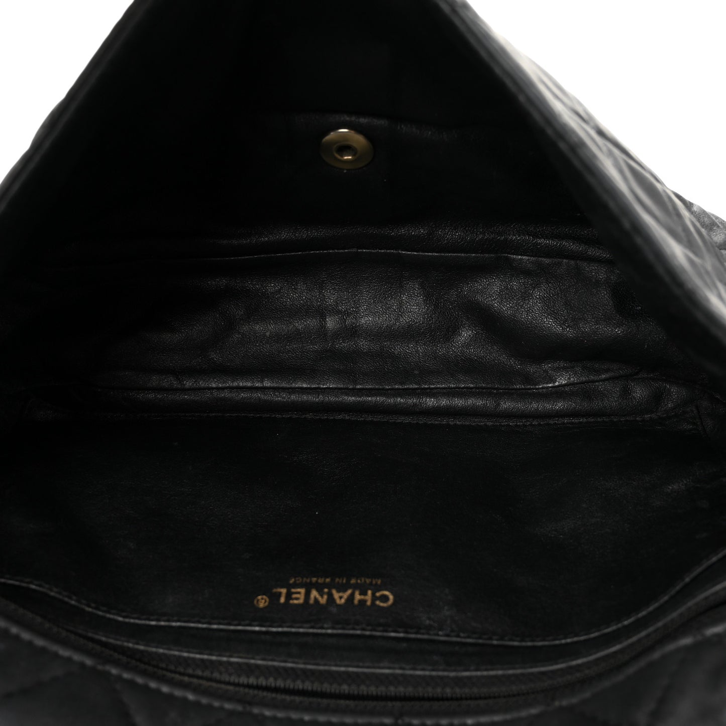 Lambskin Quilted Medium Precious Jewel Single Flap Black