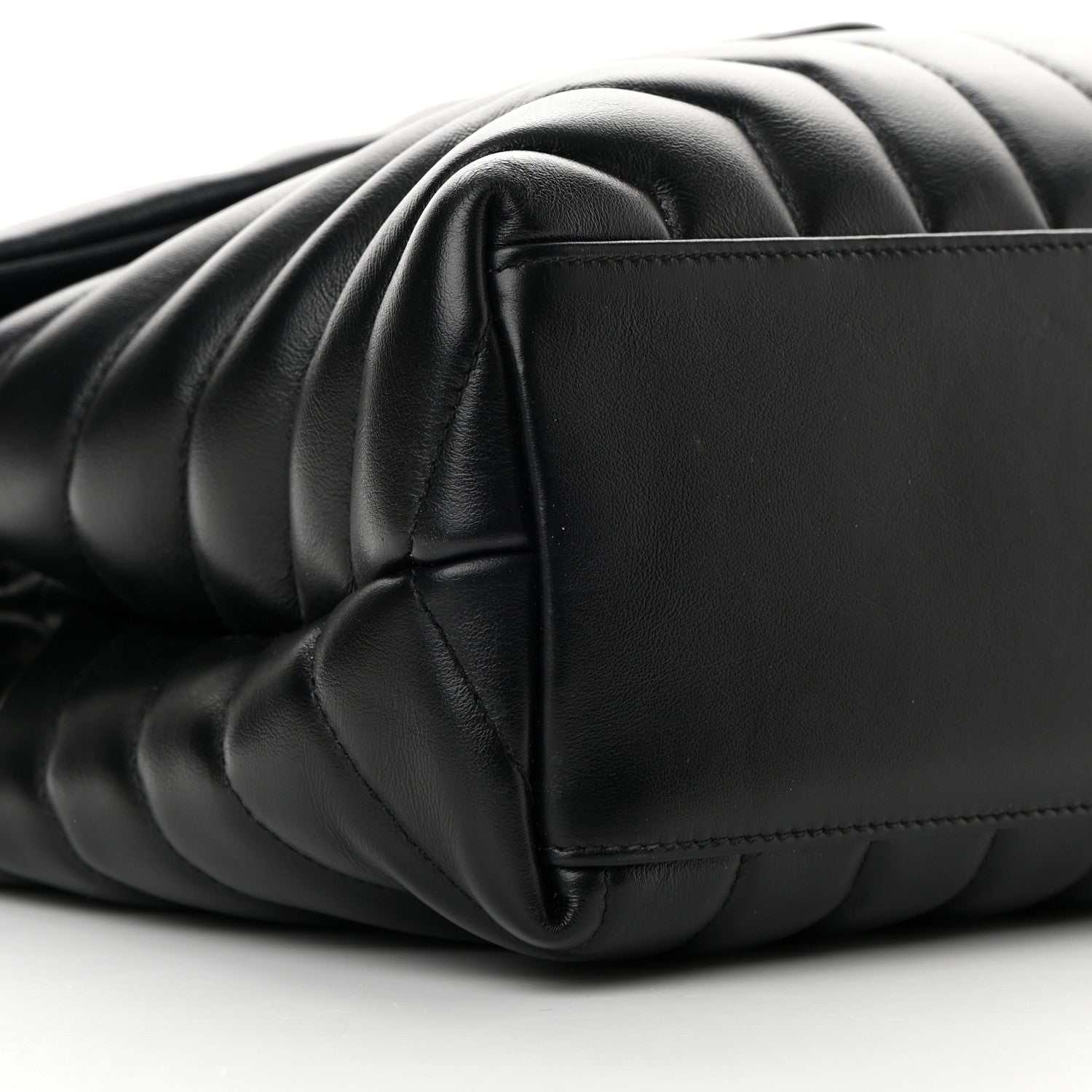 Saint Laurent Calfskin Y Quilted Monogram Medium Loulou Chain Satchel Black 9 of 12