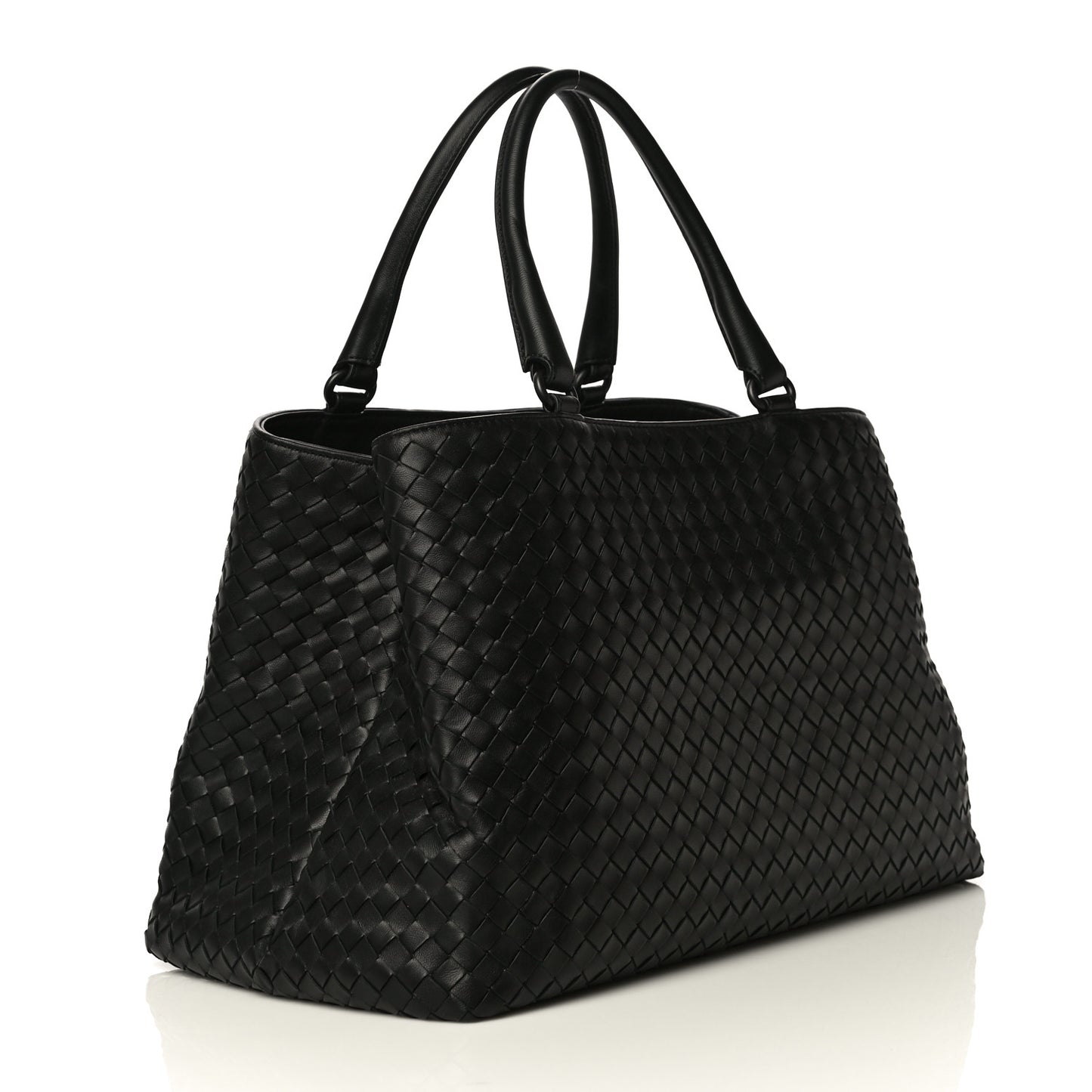 Nappa Intrecciato Milano Tote Black