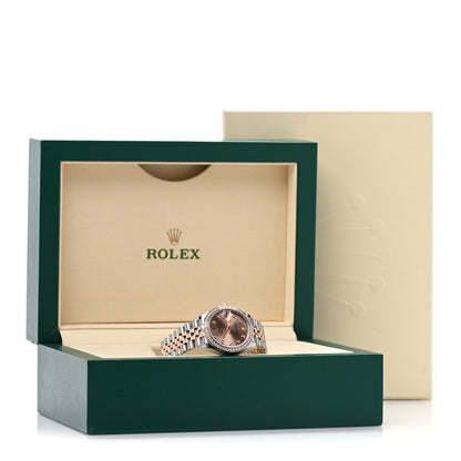Rolex Stainless Steel 18K Everose Gold Diamond 31mm Oyster Perpetual Datejust Watch Pink 278381RBR 5 of 5