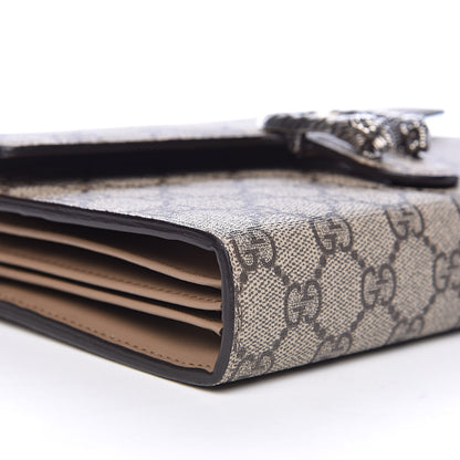 Gucci GG Supreme Monogram Mini Dionysus Chain Wallet Beige Taupe 8 of 13