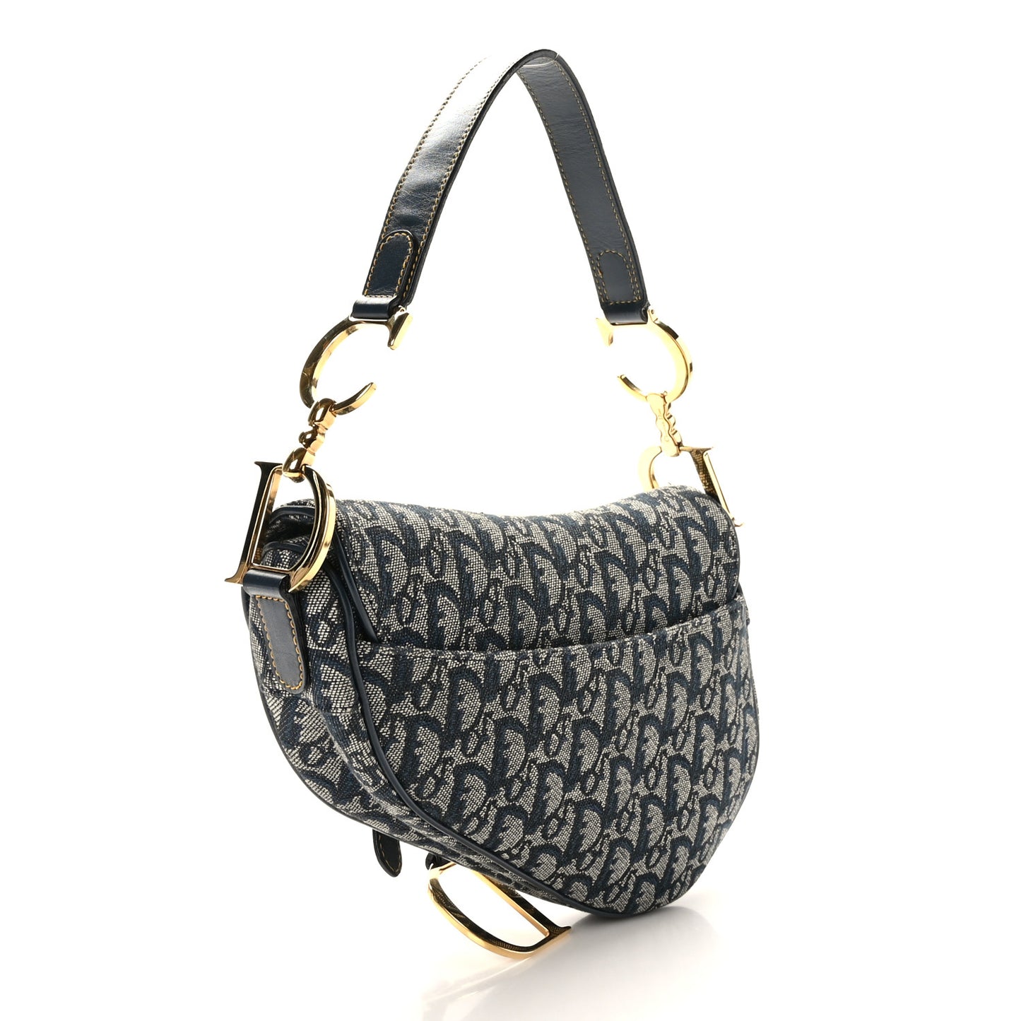 Monogram Saddle Bag Blue
