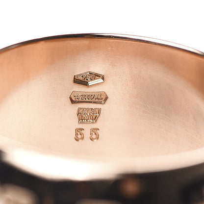 Bulgari 18K Rose Gold Monologo Band Ring 55 7.25 6 of 7