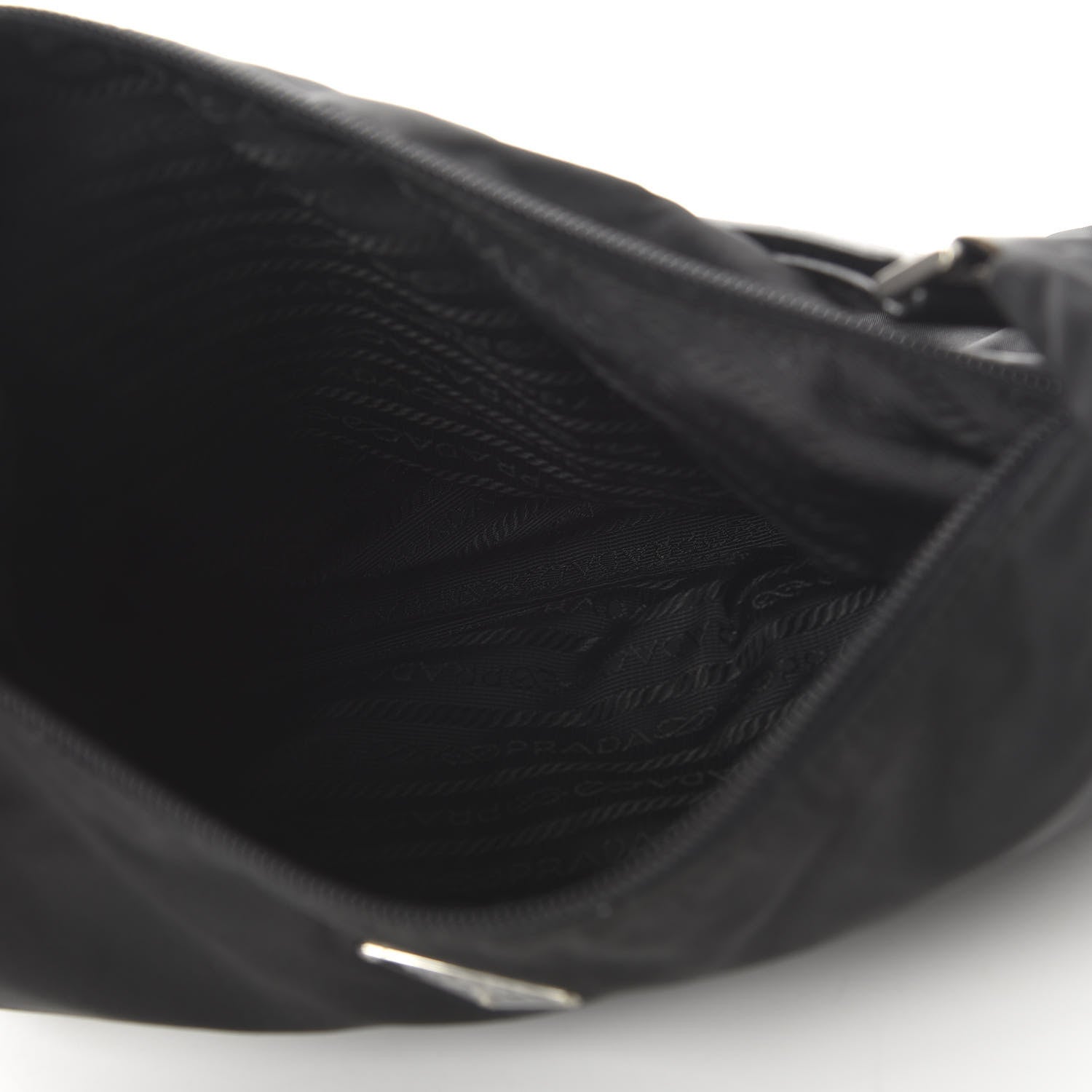 Prada Tessuto Nylon Shoulder Bag Black 5 of 10