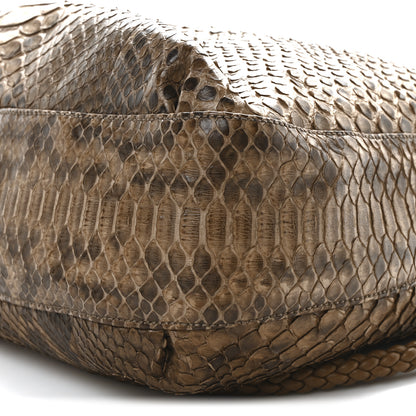 Gucci Snakeskin Medium G Wave Shoulder Bag Caramel 10 of 10