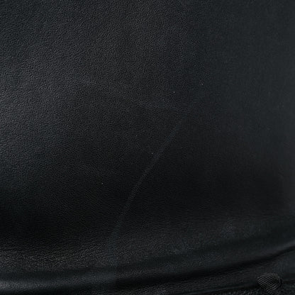 Celine Drummed Calfskin Suede Small Trapeze Black 13 of 15