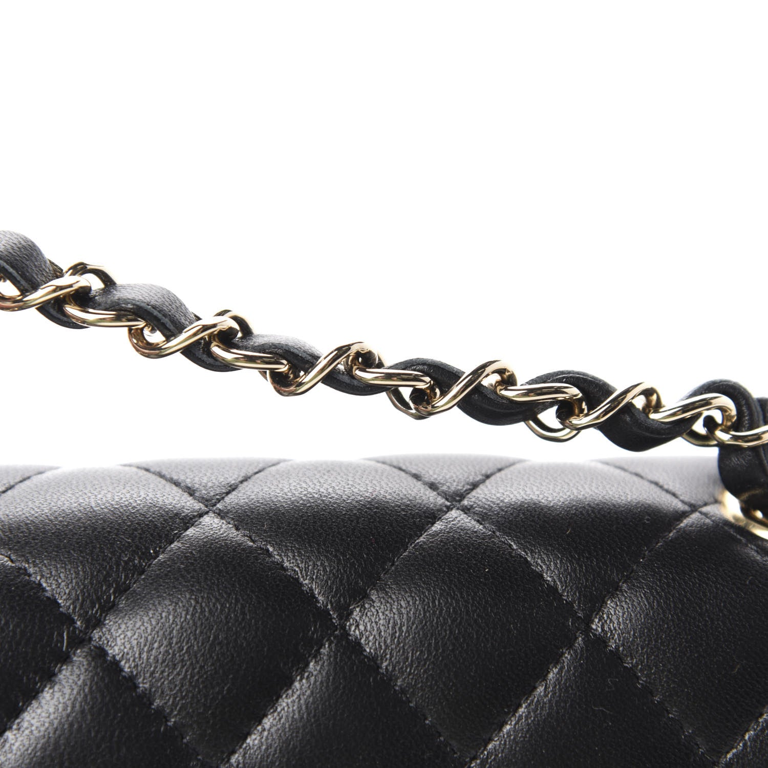 Chanel Lambskin Quilted Mini Square Flap Black 8 of 11