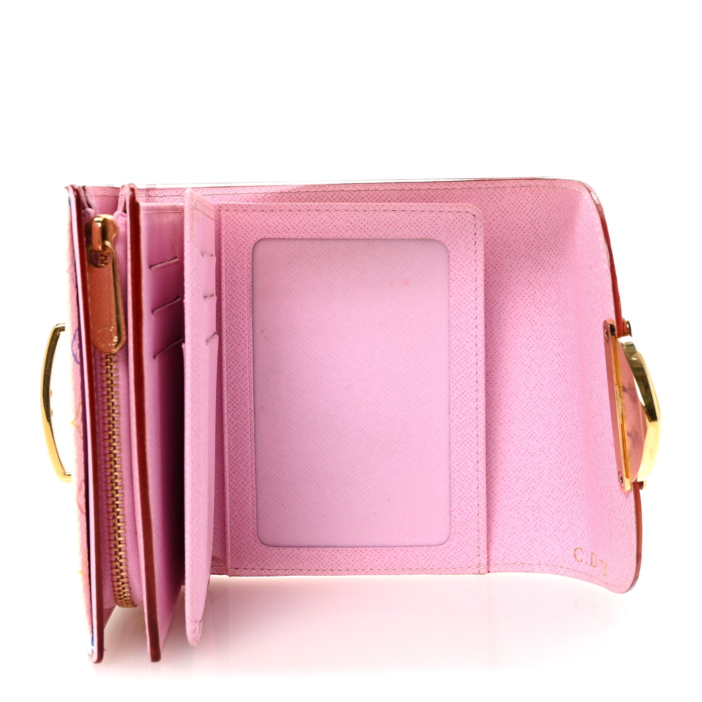Monogram Multicolor Joey Wallet White Litchi