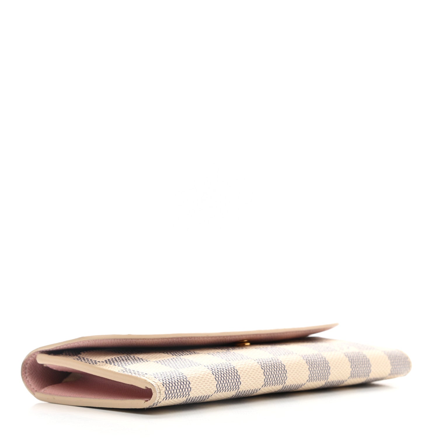 Louis Vuitton Damier Azur Emilie Wallet Rose Ballerine 4 of 8
