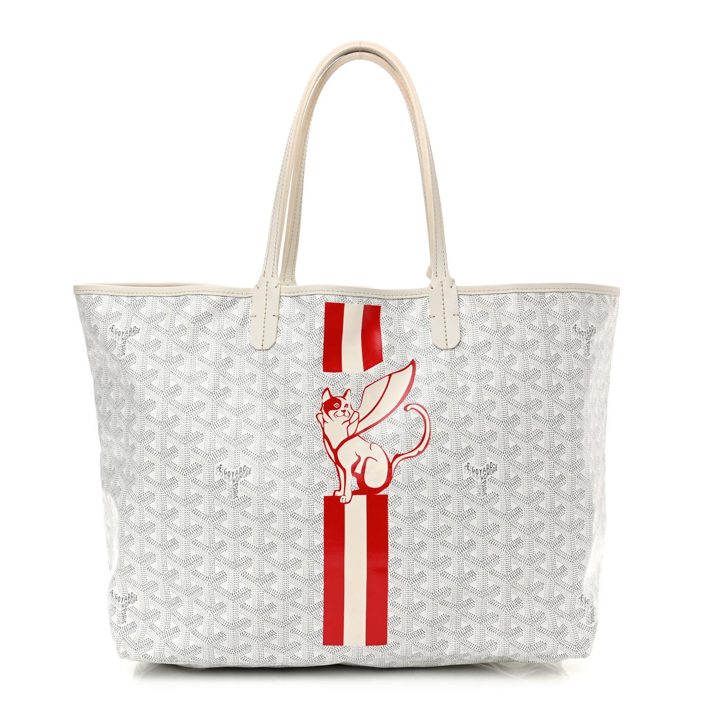 Goyardine Super Cat Saint Louis PM White