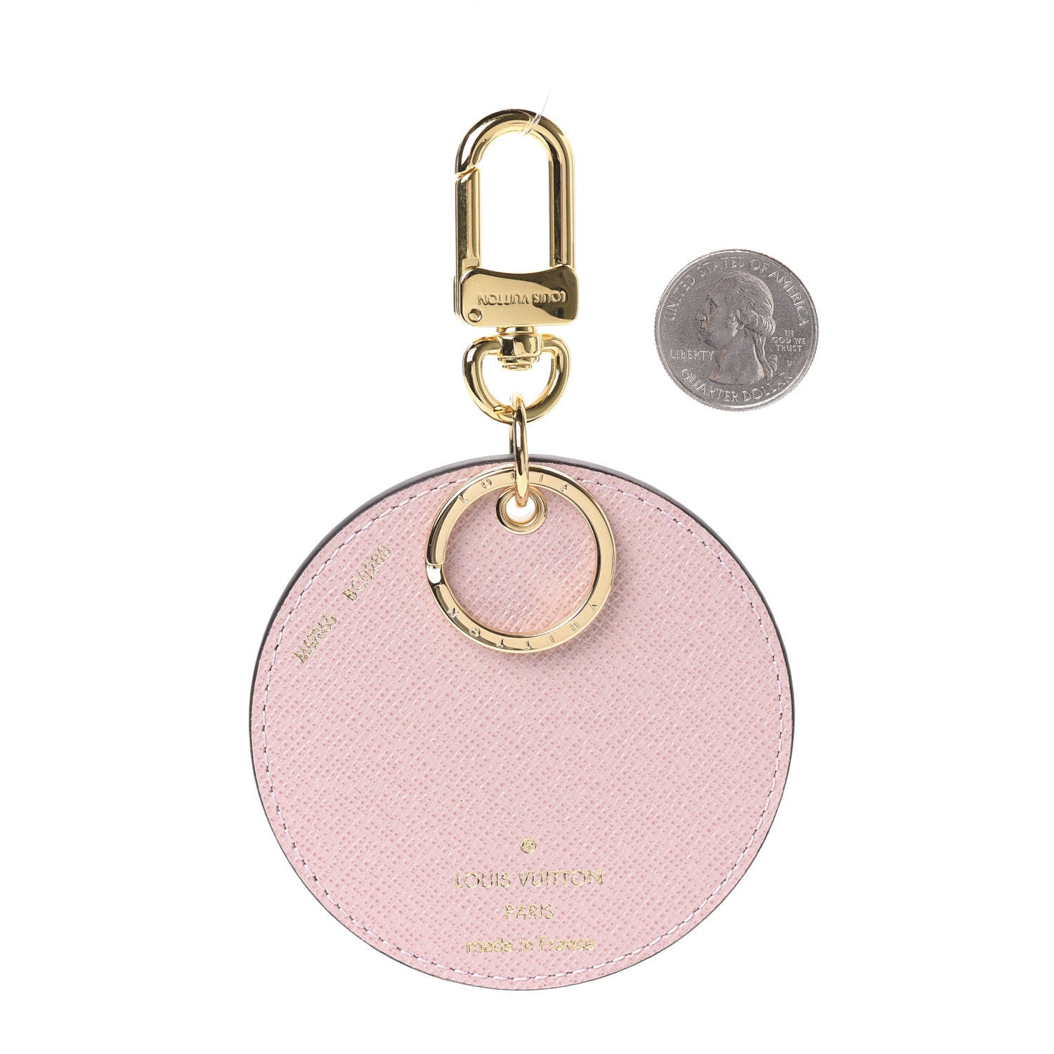 Louis Vuitton Monogram 2020 Christmas Animation Big Wheel Bag Charm Key Ring Rose Ballerine 2 of 4