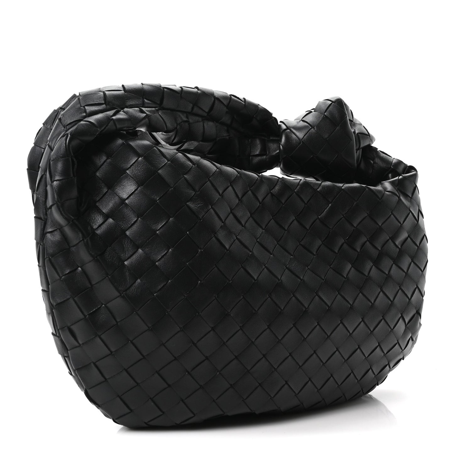 Nappa Intrecciato Teen Jodie Hobo Black