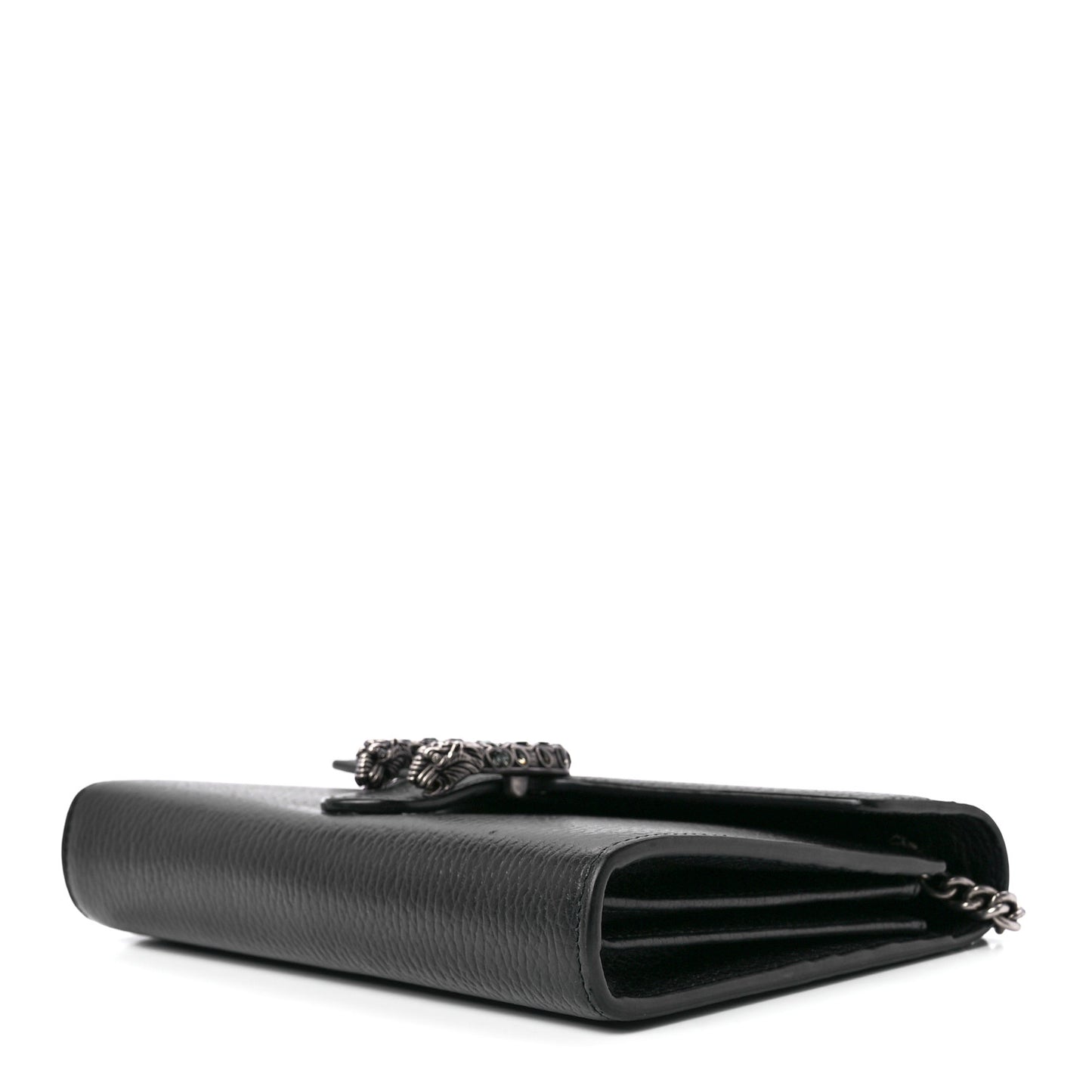 Calfskin Mini Dionysus Chain Wallet Black