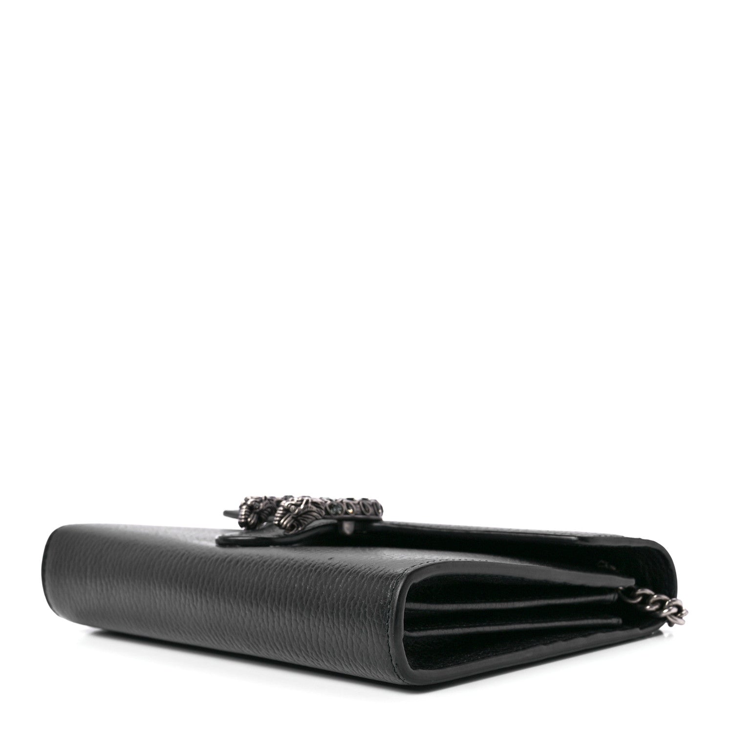 Gucci Calfskin Mini Dionysus Chain Wallet Black 10 of 12