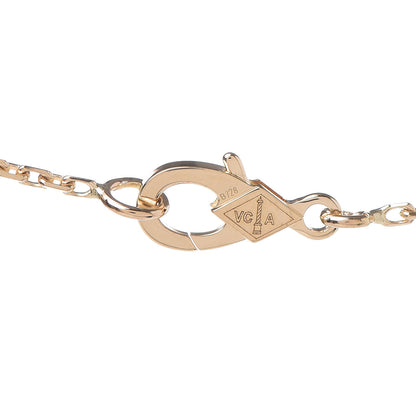 Van Cleef & Arpels 18K Yellow Gold Mother of Pearl Vintage Alhambra Pendant Necklace 6 of 9