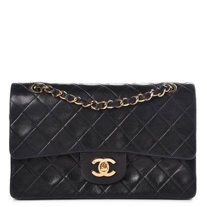 Chanel Lambskin Quilted Small Double Flap Black 1 of 9