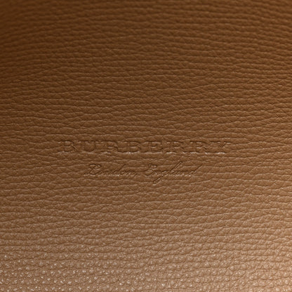 Burberry Grainy Calfskin Haymarket Check Medium Reversible Tote Camel 6 of 9