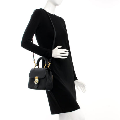 Burberry Trench Calfskin Small DK88 Top Handle Bag Black 2 of 8