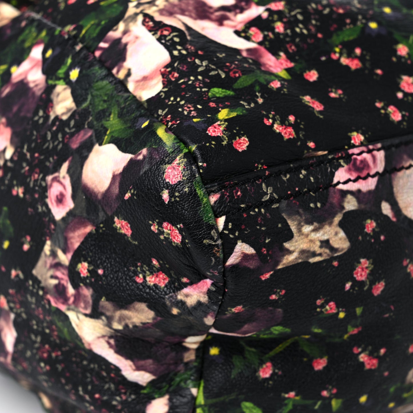 Lambskin Roses Camouflage Print Medium Pandora Black