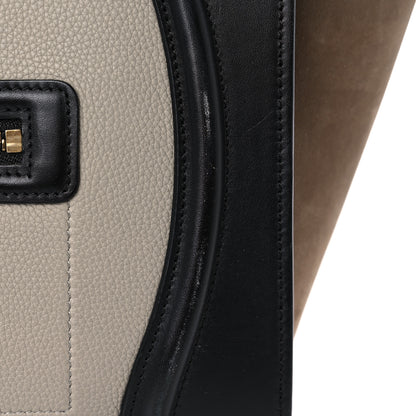Celine Baby Grained Calfskin Nubuck Mini Tri-Color Luggage Khaki 15 of 24