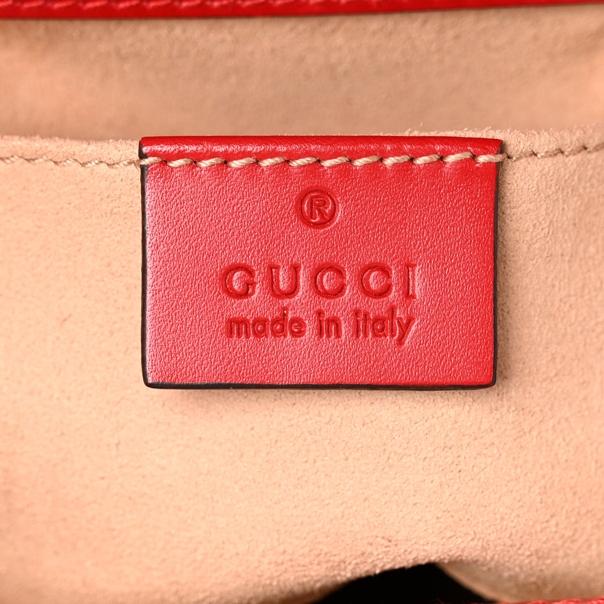 Gucci Guccissima Small Padlock Shoulder Bag Hibiscus Red 6 of 11