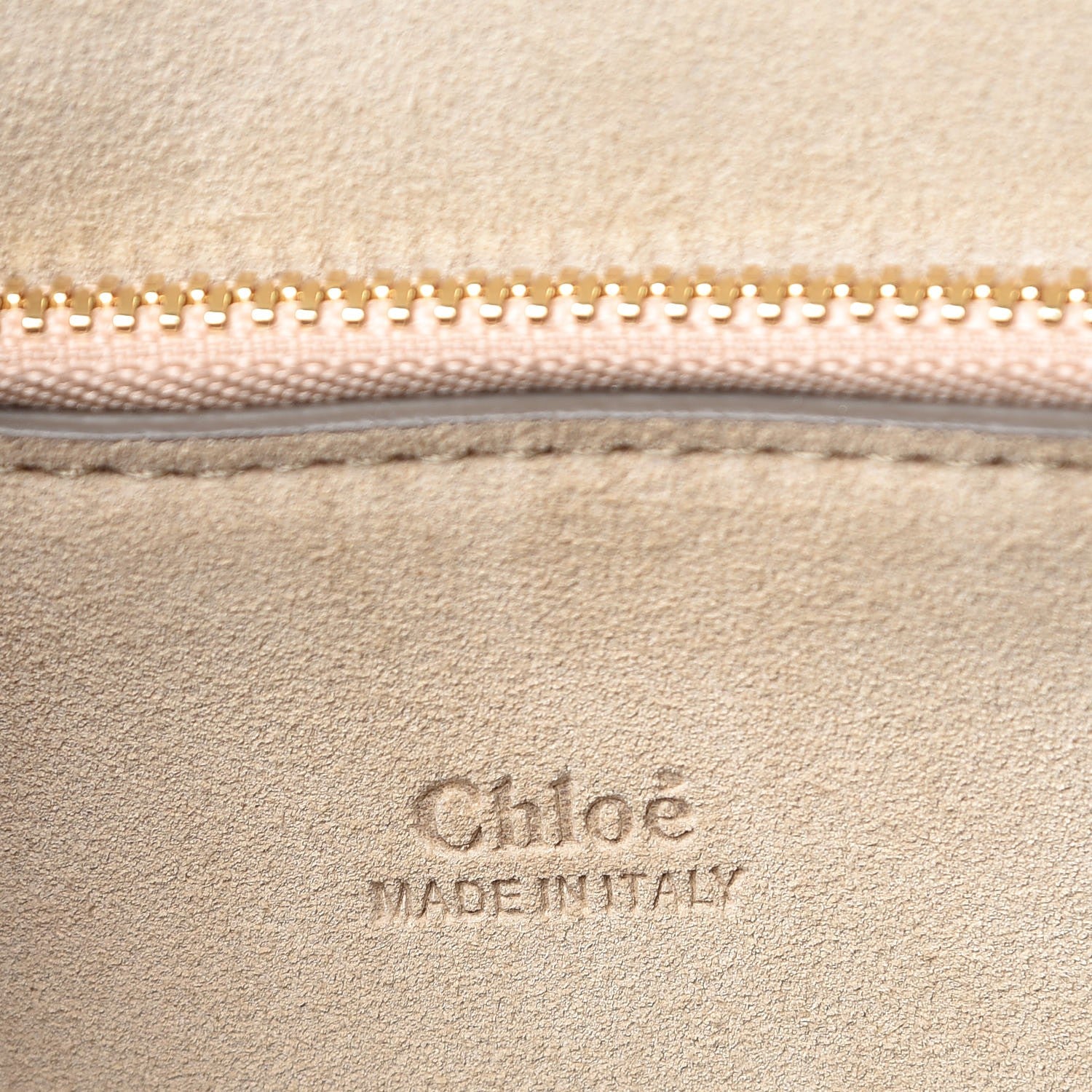Chloe Calfskin Suede Medium Faye Shoulder Bag Motty Grey 6 of 6