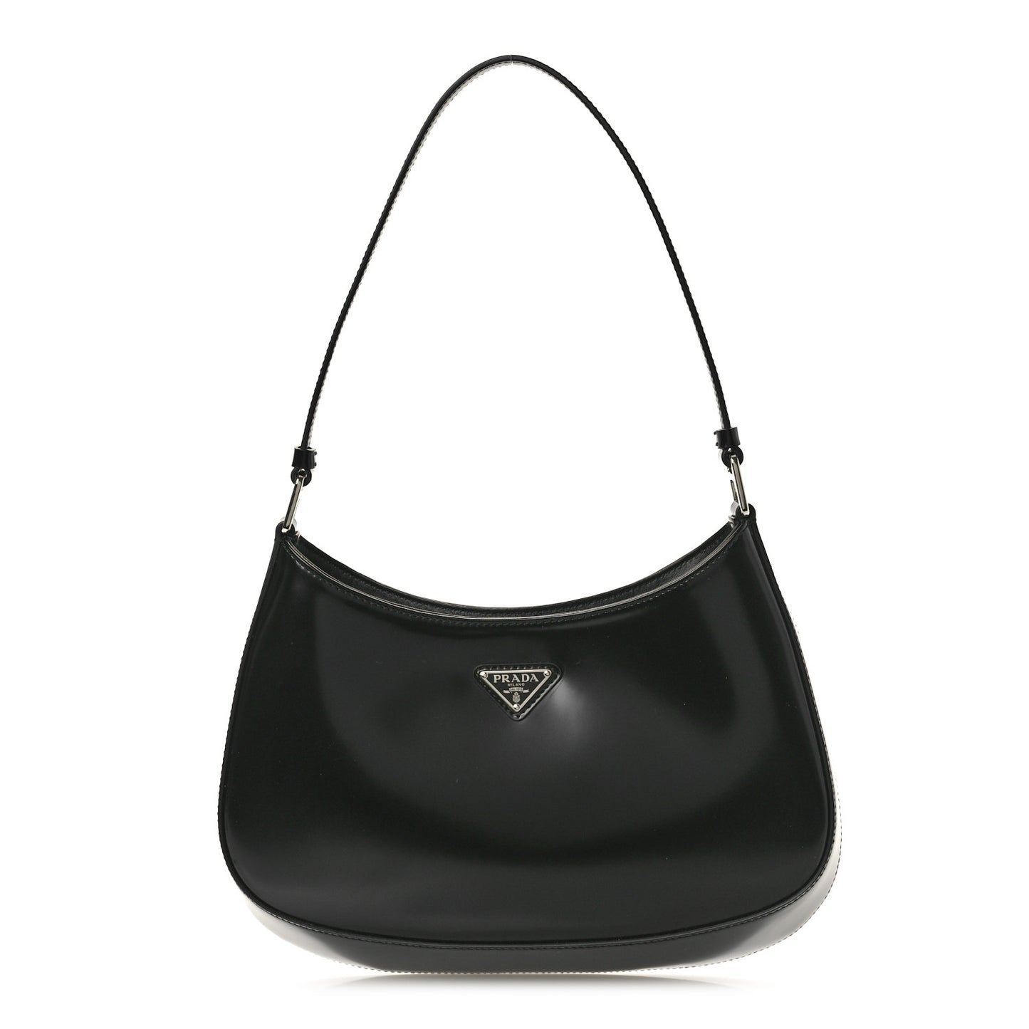 Spazzolato Cleo Shoulder Bag Black