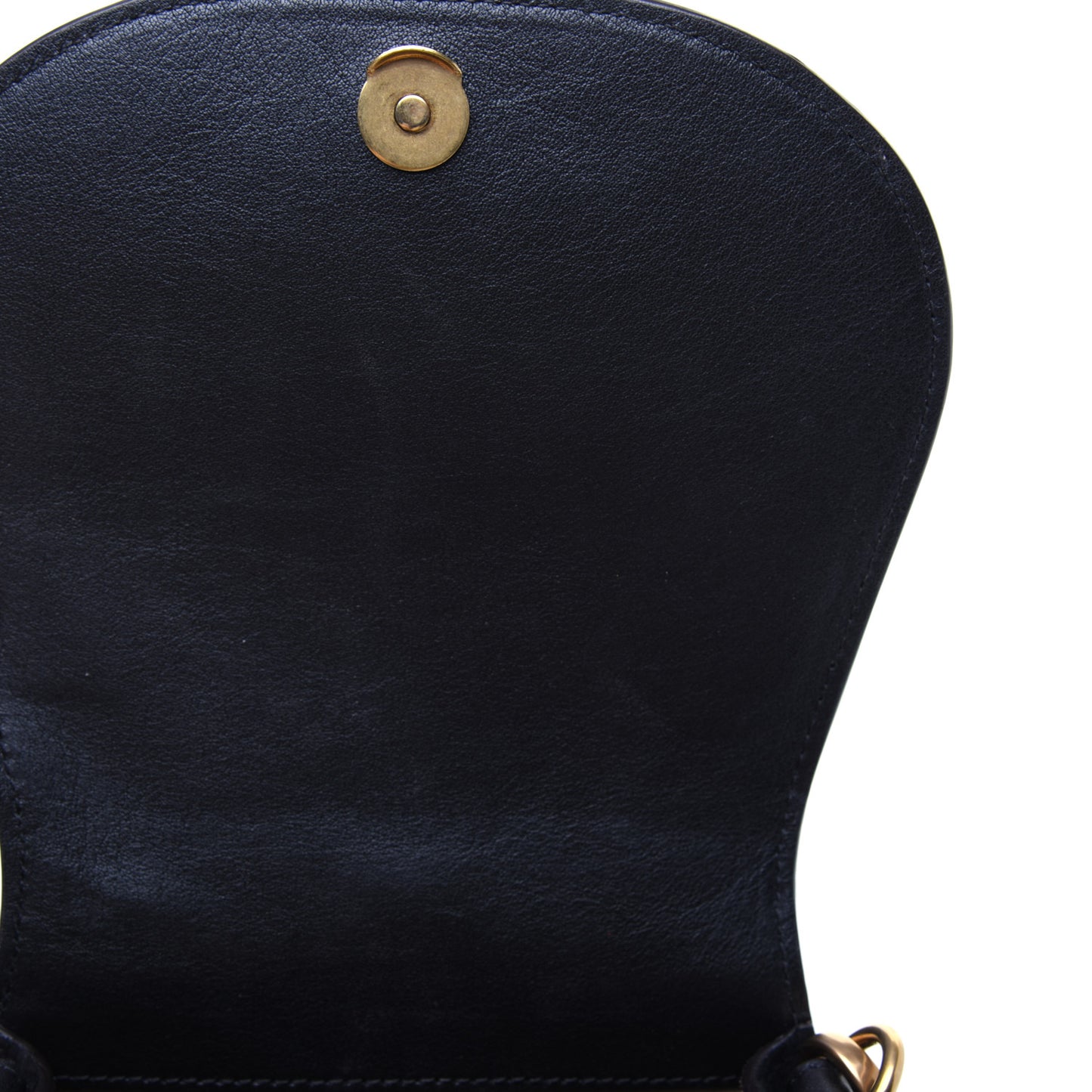 Calfskin Suede Small Nile Bracelet Bag Black