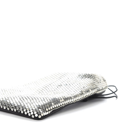 Alexander Wang Calfskin Sequin Ryan Mini Drawstring Black Silver 6 of 7