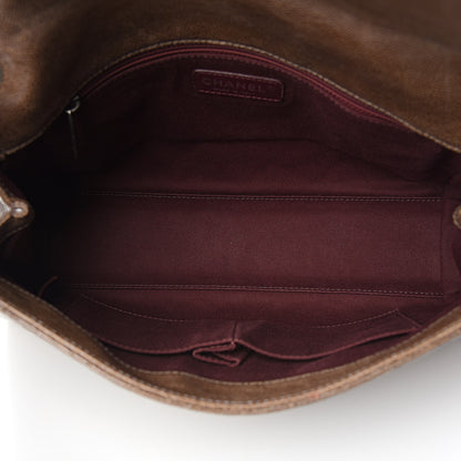 Chanel Crumpled Grained Calfskin Jumbo CC Crave Flap Beige 4 of 11