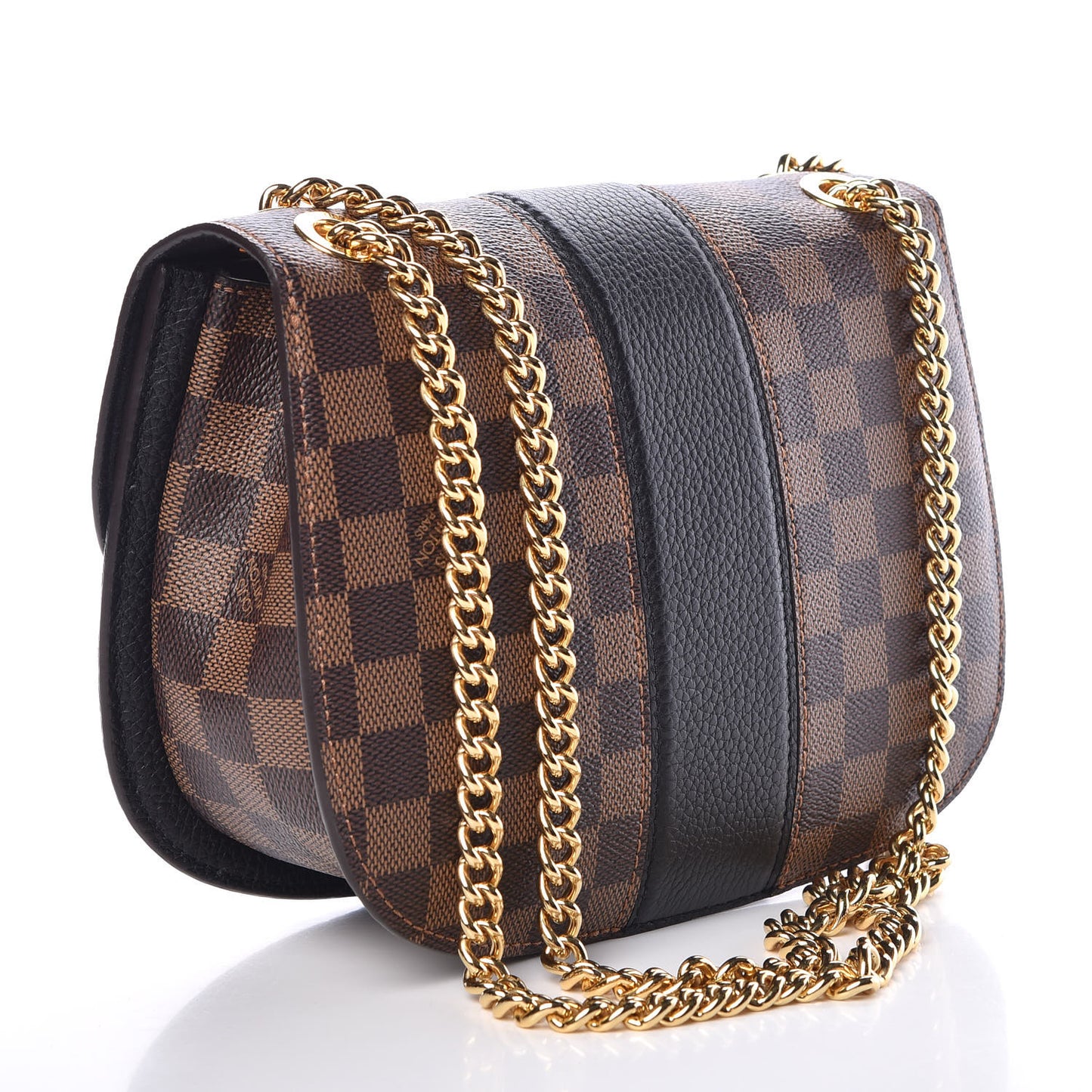 Damier Ebene Cuir Taurillon Wight Black