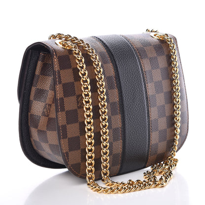 Louis Vuitton Damier Ebene Cuir Taurillon Wight Black 3 of 11