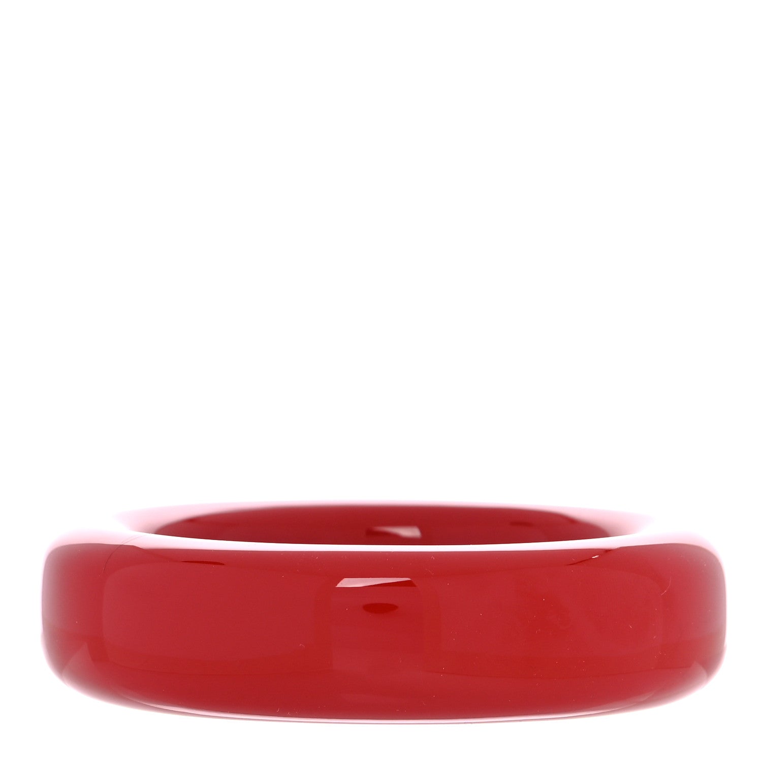 Tiffany Lacquer Hardwood Elsa Peretti Doughnut Bangle Bracelet Red 3 of 4