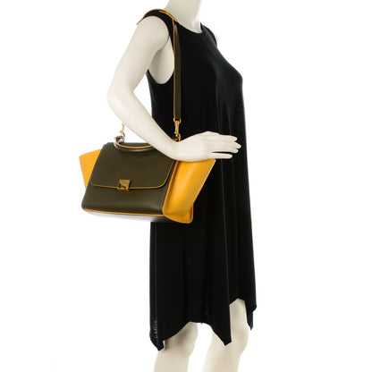 Celine Smooth Calfskin Small Tri-Color Trapeze Yellow 2 of 8